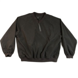 Perry Ellie Jacket Mens Large Black Pullover V‎ Neck Logo Spell Out Golf Outdoor